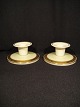 Dagmar.pair of candlesticks. Height: 5 cm. Diameter: 12 cm.Royal Copenhagen RC No 988 / ...
