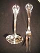 Hand Forged three tower Silver.  From year 1949. (Meat fork length: 22 cm.  USD 129,- ...