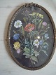 Atelier 4 Roses presents: Small oilpainting, wild flowers, signed E. M.