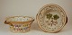 L Art presents: PAIR OF ROYAL COPENHAGEN FLORA DANICA RETICULATEDFRUITBOWLS with branch side handles.