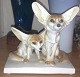 Danam Antik presents: Meissen Art Nouveau Figurine with Foxes on Base from around 1900