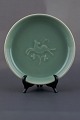 Royal
Copenhagen dish
with deer,
porcelain,
celadon glaze.