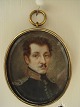 Atelier 4 Roses presents: Miniature oilpainting from 18th. c. of an officer.