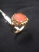 Stentoft Antik presents: Ring with Coral.14k Gold 585Critics coil size by coral: 1.5 x 1.5 cm.maker's ...