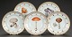 L Art presents: A SET OF FIVE RARE ROYAL COPENHAGEN FLORA DANICA MUSHROOM SOUP BOWLS