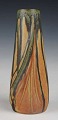 L Art presents: French Art Nouveau ceramic vase, Denbac, number 28, Rene Denert. Approximately 1920.