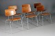 Set of 6
Chairs.
Danish modern.
Teak & chrome
plated ...