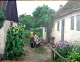 "3 little girls
in the village
street" Oil on
canvas.