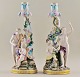 Meissen, pair
of antique
candlesticks.