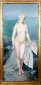 A large French
oil painting,
indistinctly
signed, dated
...