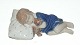 Royal
Copenhagen Else
sleeping, lying
girl with teddy
bear