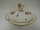 Royal
Copenhagen.
Saxon flower.
Cover dish with
Putti