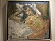 Painting by Poul Ekelund. Denmark. Naked woman 59x55