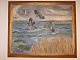 oil painting by knud kyhn lapwing
