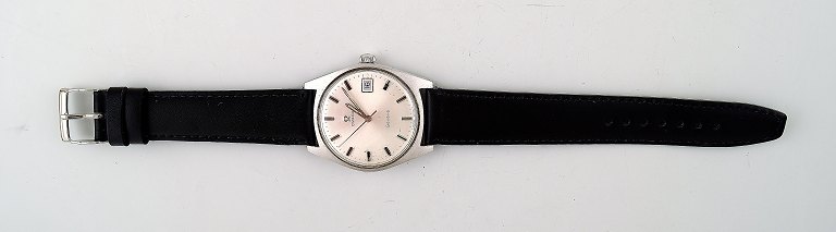 Steel Omega Geneva vintage wristwatch, circa 1969.
