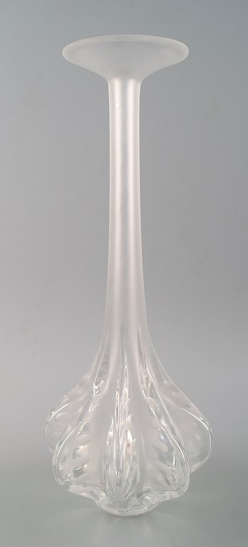 Large Art Deco Lalique art glass vase.
