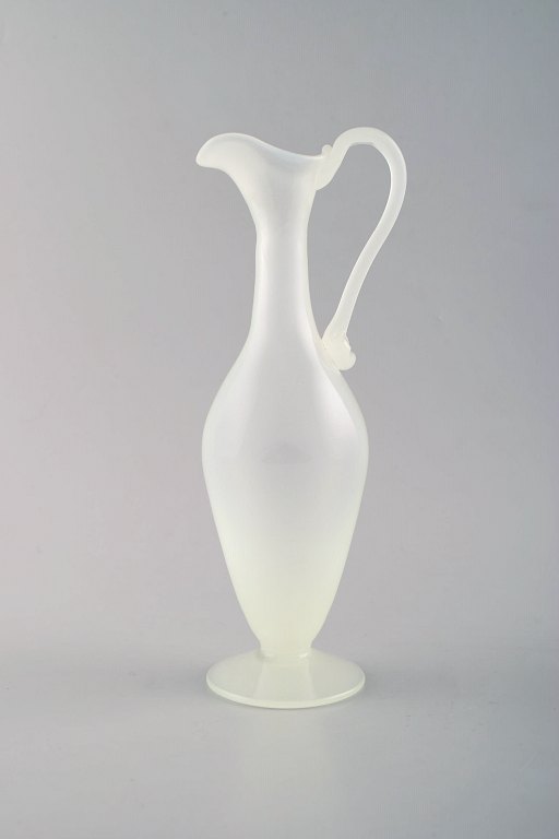 Murano decanter in light mouth blown art glass. 1960