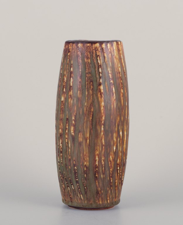 Gunnar Nylund for Rörstrand, ceramic vase with birch glaze.
