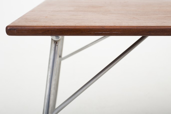 Worldantique.net børge mogensen / søborg møbelfabrik dining table ... Metal spisebord