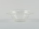 Tidlig René Lalique Nippon-4 lågskål i kunstglas med indlagte luftperler.