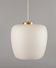 L'Art presents: 
Fog & 
Mørup pendant 
lamp in frosted 
opal glass with 
brass mounting.