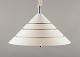 L'Art presents: 
Hans-Agne 
Jakobsson, 
Swedish 
designer.
Ceiling lamp 
in 
white-painted 
metal and 
chrome.
