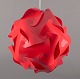 L'Art presents: 
Holger 
Strøm, IQlight 
Pendant.
Ceiling lamp 
in red plastic.