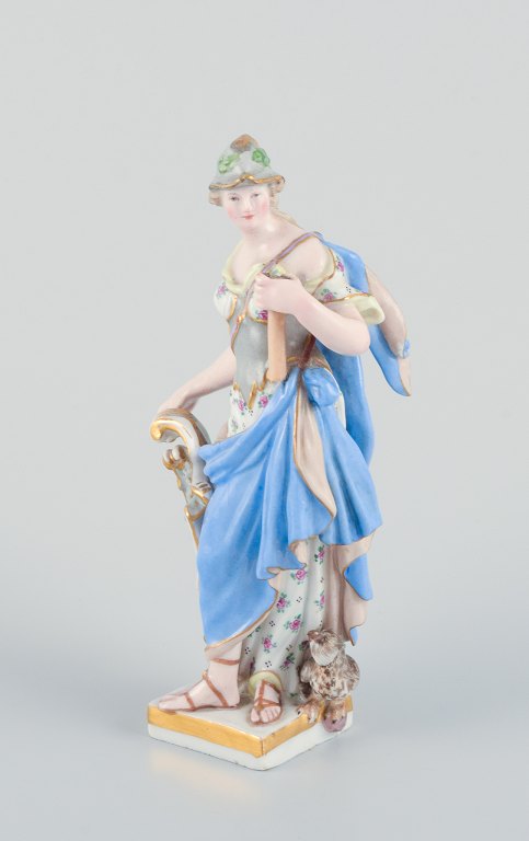 Meissen, Germany, hand-painted porcelain figurine.