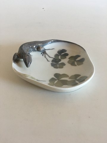 Royal Copenhagen Lizard and snail dish No 630/308