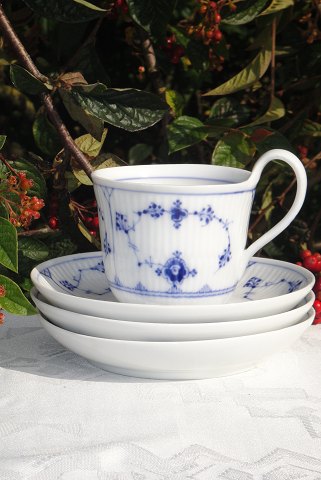 Royal Copenhagen Musselmalet gerippt selten Kaffeetasse 74