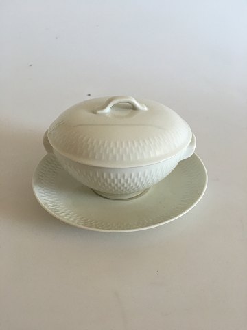 Royal Copenhagen RC Wheat Bouillion Cup, saucer and lid No 14232