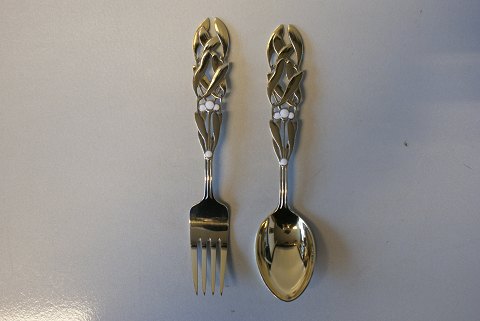 Christmas Spoon / Fork 1941 A. Michelsen
The mistletoe