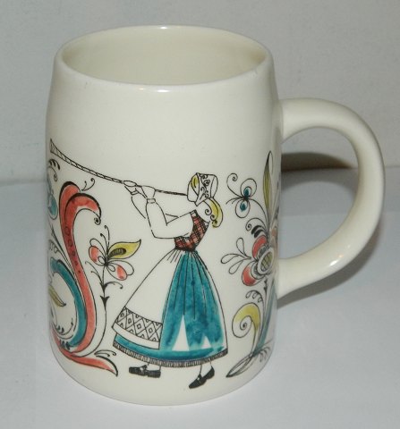 Mug made of faience from Stavangerflint in Norway