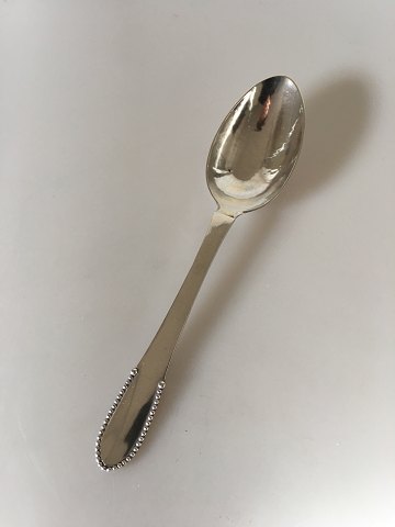 Georg Jensen Sterling Silver Beaded Dinner Spoon No 001.