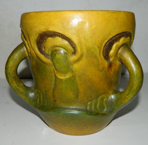 P. Ipsen vase with mushrooms in art nouveau