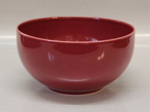 Red   -4 ALL Seasons 3089 Salad bowl 8.8 x 17 cm (576) Royal Copenhagen faience  
red top or red line 
