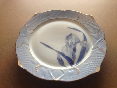 Royal Copenhagen Art Nouveau Fisketallerken med Iris 1 af 3