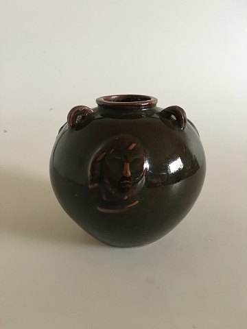 Royal Copenhagen Stoneware Vase by Jais Nielsen Early unique piece