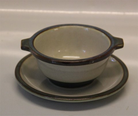 Dansk B&G TEMA Stentøjstel Stoneware 481 Suppekop 2,7 dl  og underkop 16,7 cm 
