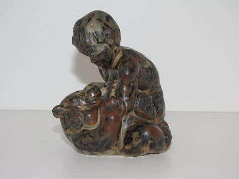 Royal Copenhagen stoneware figurine
Boy with bear