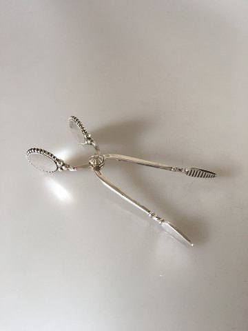 Georg Jensen Sterling Silver Beaded Sugar Tongs No 174