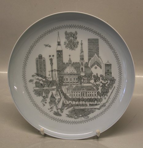 B&G Porcelain B&G 9828-25 Plate Copenhagen 24.2 cm
