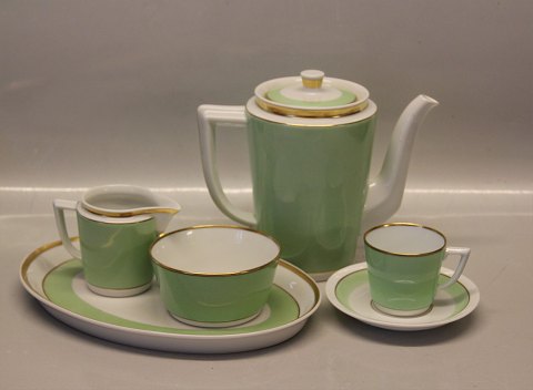 Raadvad Royal Copenhagen Mocha set # 975 Lime green