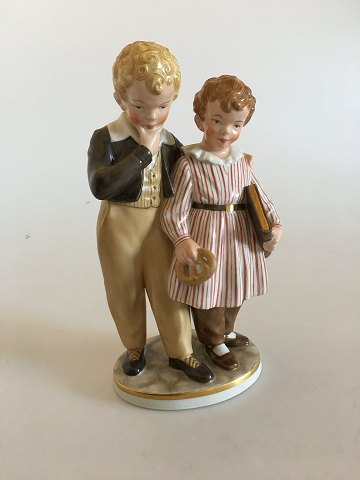 Royal Copenhagen Overglaze figurine of "The flight to America" No 1761