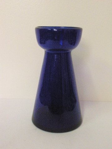 Blue tulip glass