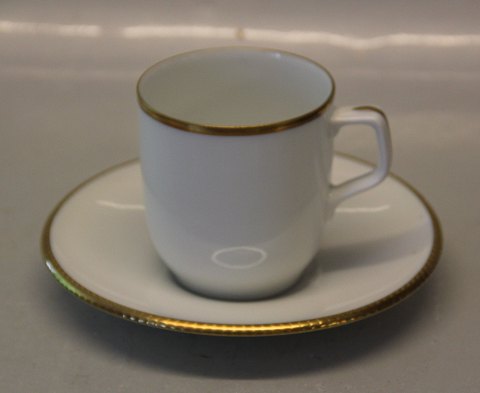 B&G Golden Sun Sigvard Bernadotte 102 Cup 7 x 6.7 cm  and saucer 14 cm 1.25 dl 
(305)