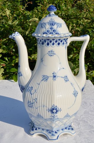 Royal Copenhagen. Blue fluted 
full lace Coffee pot  1202