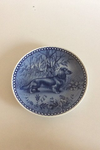 Tove Svendsen Original Dog Plate Denmark Langhåret Dværggravhund, Langhaarig 
Zwerg Dachhund, Langhaariger Zwergteckel, Longhaired Miniature Dachshound