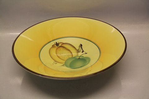 Bellona Aluminia 1453 Fruit Bowl, Black Bird on bowl 8.5 x 32 cm , Bellona 1933