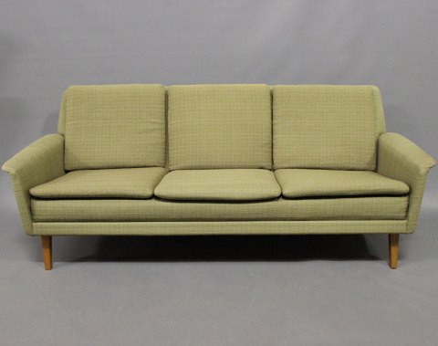 3 pers. DUX Sofa - Grønt Uld - Folke Ohlsson - Fritz Hansen - 1960
